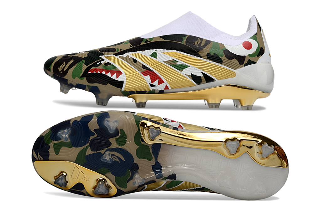 Adidas Predator 25 laceless Custom x Bape Elite FG
