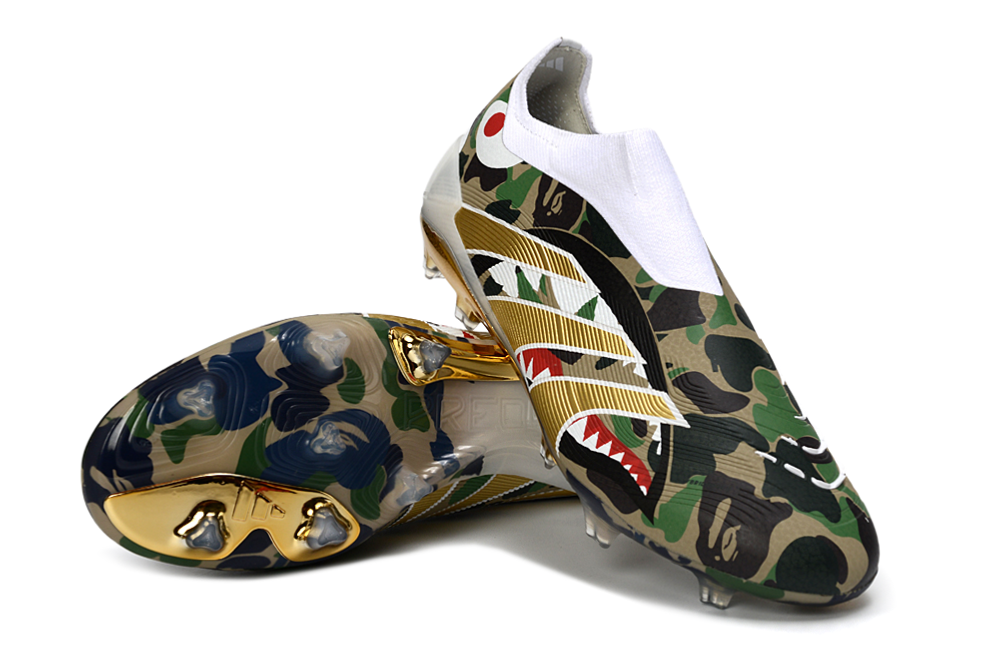 Adidas Predator 25 laceless Custom x Bape Elite FG